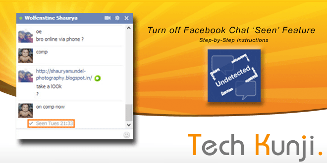 Disable the ‘Seen’ feature on Facebook