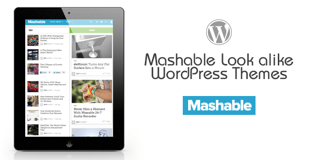 Mashable Look alike WordPress Themes